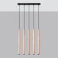 Lampa wisząca PASTELO 5L drewno G9 5x8W IP20 SL.1269 SOLLUX