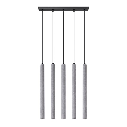 Lampa wisząca PASTELO 5L beton G9 5x8W IP20 SL.1274 SOLLUX