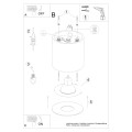 Plafon MIKA czarny GU10 1x10W IP20 SL.1281 SOLLUX