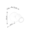Kinkiet VERDO czarny GU10 1x10W IP20 SL.1290 SOLLUX
