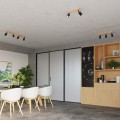 Plafon VERDO 2 czarny GU10 2x10W IP20 SL.1291 SOLLUX