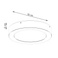 Plafon ONYX 30 czarny LED 3000K SL.1242 Sollux