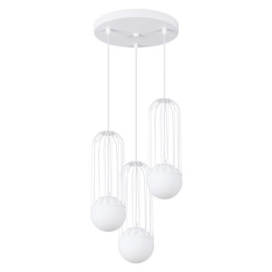 Lampa wisząca BRINA 3P biała G9 3x8W SL.1335 SOLLUX