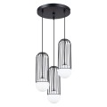 Lampa wisząca BRINA 3P czarna G9 3x8W SL.1336 SOLLUX