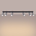 Plafon WINX 6L czarny/chrom GU10 6x10W SL.1372 SOLLUX