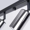 Plafon WINX 6L czarny/chrom GU10 6x10W SL.1372 SOLLUX