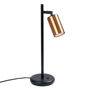 Lampa biurkowa WINX czarny/miedź GU10 1x10W SL.1381 SOLLUX
