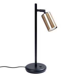 Lampa biurkowa WINX czarny/złoty GU10 1x10W SL.1389 SOLLUX