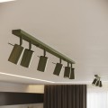 Lampa sufitowa RING 4L zielony oliwkowy 4xGU10 SL.1504 SOLLUX