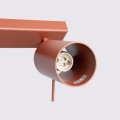 Nowoczesna lampa sufitowa RING 3L – listwa z 3 ruchomymi reflektorami w odcieniu ochra czerwona SL.1508 SOLLUX