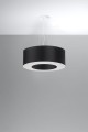 Żyrandol SATURNO 50 czarny E27 5x60W IP20 SL.0748 SOLLUX