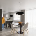 Żyrandol SATURNO 70 czarny E27 6x60W IP20 SL.0752 SOLLUX