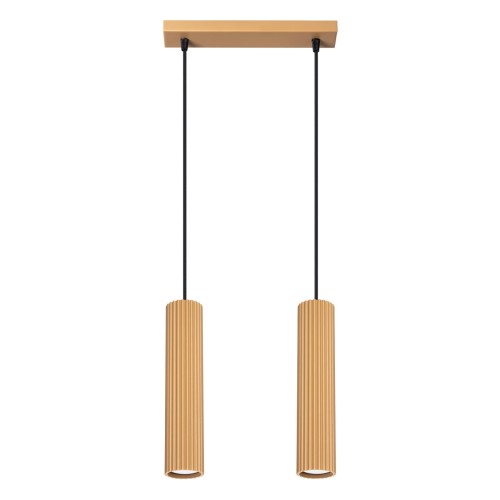 Podwójny zwis lampa wisząca na złotej rozecie na GU10 z rodziny KERBON SL.1555 SOLLUX