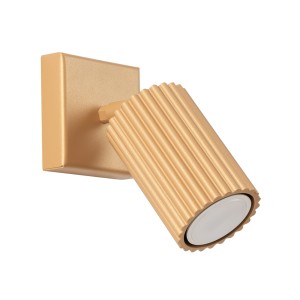 Kinkiet ścienny z ruchomym reflektorkiem KARBON złoty na hol GU10 SL.1559 SOLLUX