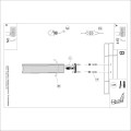 Cylindryczna lampa sufitowa czarna 40 cm KARBON pionowy wzór GU10 SL.1571 SOLLUX