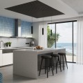 Cylindryczna lampa sufitowa czarna 40 cm KARBON pionowy wzór GU10 SL.1571 SOLLUX