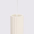 Lampa wisząca trzy cylindryczne beżowe klosze z eleganckim żłobieniem KARBON na GU10 SL.1595 SOLLUX