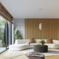 Lampa wisząca trzy cylindryczne beżowe klosze z eleganckim żłobieniem KARBON na GU10 SL.1595 SOLLUX