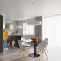 Żyrandol SATURNO SLIM 90 biały E27 8x60W IP20 SL.0797 SOLLUX