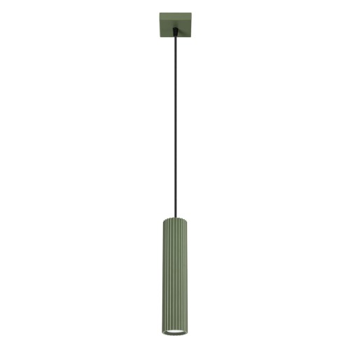 Wisząca lampa pojedynczy zwis nad blat wyspy, seria KARBON kolor oliwkowy SL.1611 SOLLUX