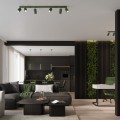 Listwa sufitowa z ryflowanymi zielonymi reflektorkami 4xGU10 rodzina KARBON SL.1622 SOLLUX