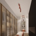 Kinkiet ścienny lampa z ruchomym reflektorkiem, rodzina KARBON orcha czerwona GU10 SL.1635 SOLLUX
