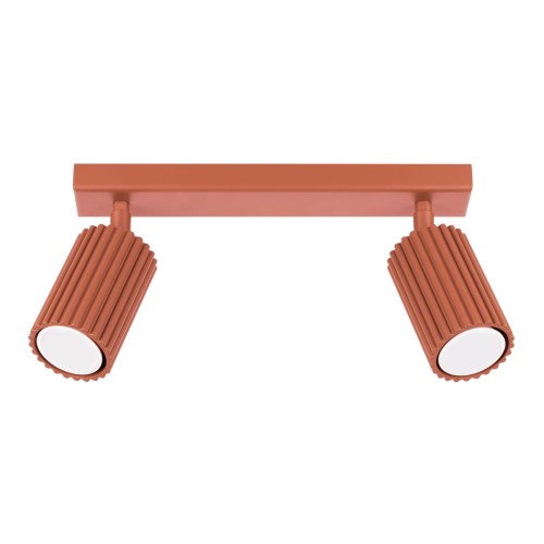 Reflektorki na listwie sufitowej ruchome KARBON w czerwonym wykończeniu SL.1637 SOLLUX