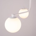 Lampa sufitowa ASTRAL biała z 3 szklanymi kloszami na ramionach do salonu SL.1659 SOLLUX