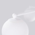 Lampa sufitowa ASTRAL biała z 3 szklanymi kloszami na ramionach do salonu SL.1659 SOLLUX