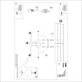 Lampa sufitowa ASTRAL biała z 3 szklanymi kloszami na ramionach do salonu SL.1659 SOLLUX