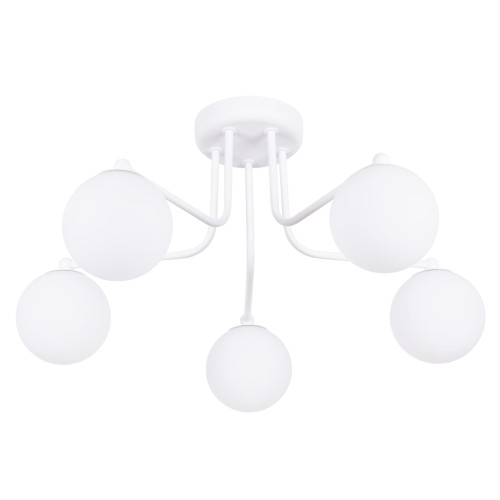 Nowoczesny żyrandol ASTRAL 5 biały – designerska lampa sufitowa SL.1660 SOLLUX