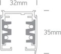 Szyna 3 fazowa 2 metry czarna - MYL.00056 Make Your Light