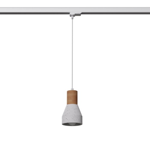 Lampa wisząca 3 fazowa QUBIC szara E27 biały - MYL.00142 Make Your Light