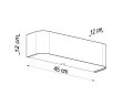 Kinkiet LOKKO czarny E27 2x60W IP20 SL.0778 SOLLUX