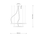Żyrandol RIO 2 55/78 beżowy LED 4000K TH.359 THORO