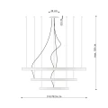 Żyrandol RIO 3 55/78/110 beżowy LED 4000K TH.360 THORO
