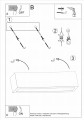 Kinkiet VEGA 50 beton E27 2x60W IP20 SL.0993 SOLLUX
