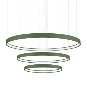 Żyrandol RIO 3 55/78/110 zielona oliwka LED 3000K TH.380 THORO