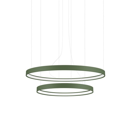Żyrandol RIO 2 55/78 zielona oliwka LED 4000K TH.381 THORO