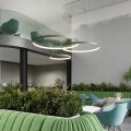 Żyrandol RIO 2 55/78 zielona oliwka LED 4000K TH.381 THORO
