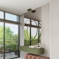 Lampa wisząca RIO 110 zielona oliwka LED 4000K TH.388 THORO