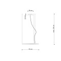 Żyrandol RIO 55 ochra czerwona LED 4000K TH.398 THORO