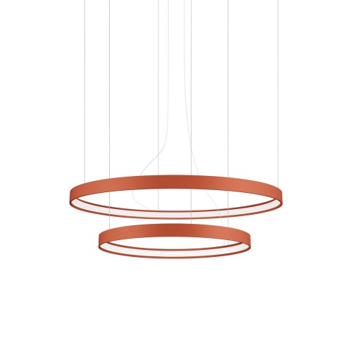 Żyrandol RIO 2 55/78 ochra czerwona LED 4000K TH.403 THORO