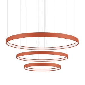 Żyrandol RIO 3 55/78/110 ochra czerwona LED 4000K TH.404 THORO