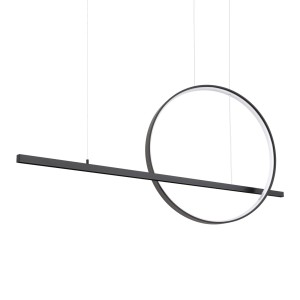 Lampa wisząca GLAD czarna LED 4000K TH.495 THORO