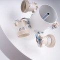 Lampa sufitowa OMIQ biały – elegancki plafon z 4 źródłami światła, gwint E27 SL.1677 SOLLUX