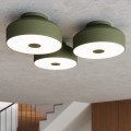 Plafon lampa sufitowa do kuchni OMIQ oliwkowa zieleń, gwint 4xE27 SL.1680 Sollux