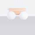 Lampa sufitowa BULBO z podwójnym szklanym kloszem, gwint 2xG9 do sypialni SL.1683 Sollux