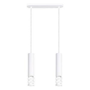 Minimalistyczna biała lampa sufitowa LIRO 2 — oświetlenie do wnętrz w stylu skandynawskim SL.1692 Sollux