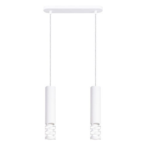 Minimalistyczna biała lampa sufitowa LIRO 2 — oświetlenie do wnętrz w stylu skandynawskim SL.1692 Sollux